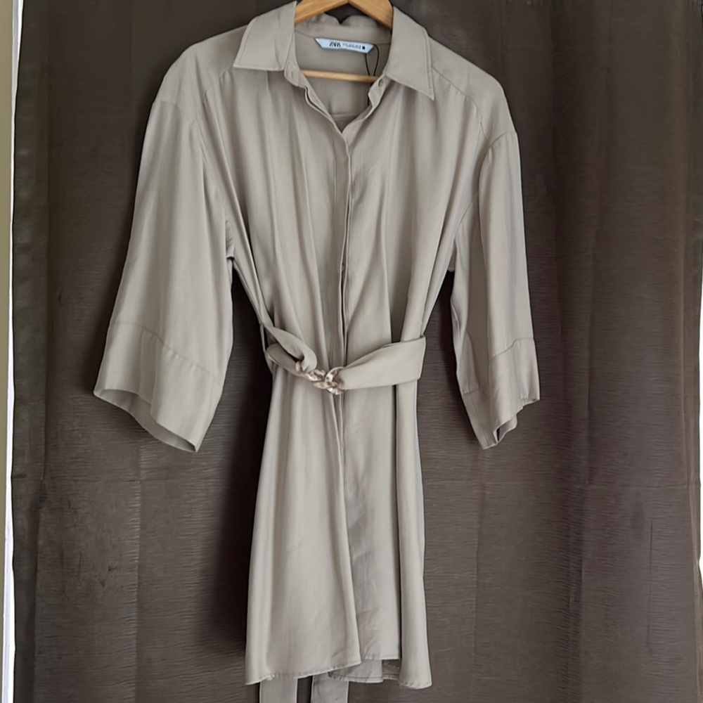 Zara Beige Mini Dress